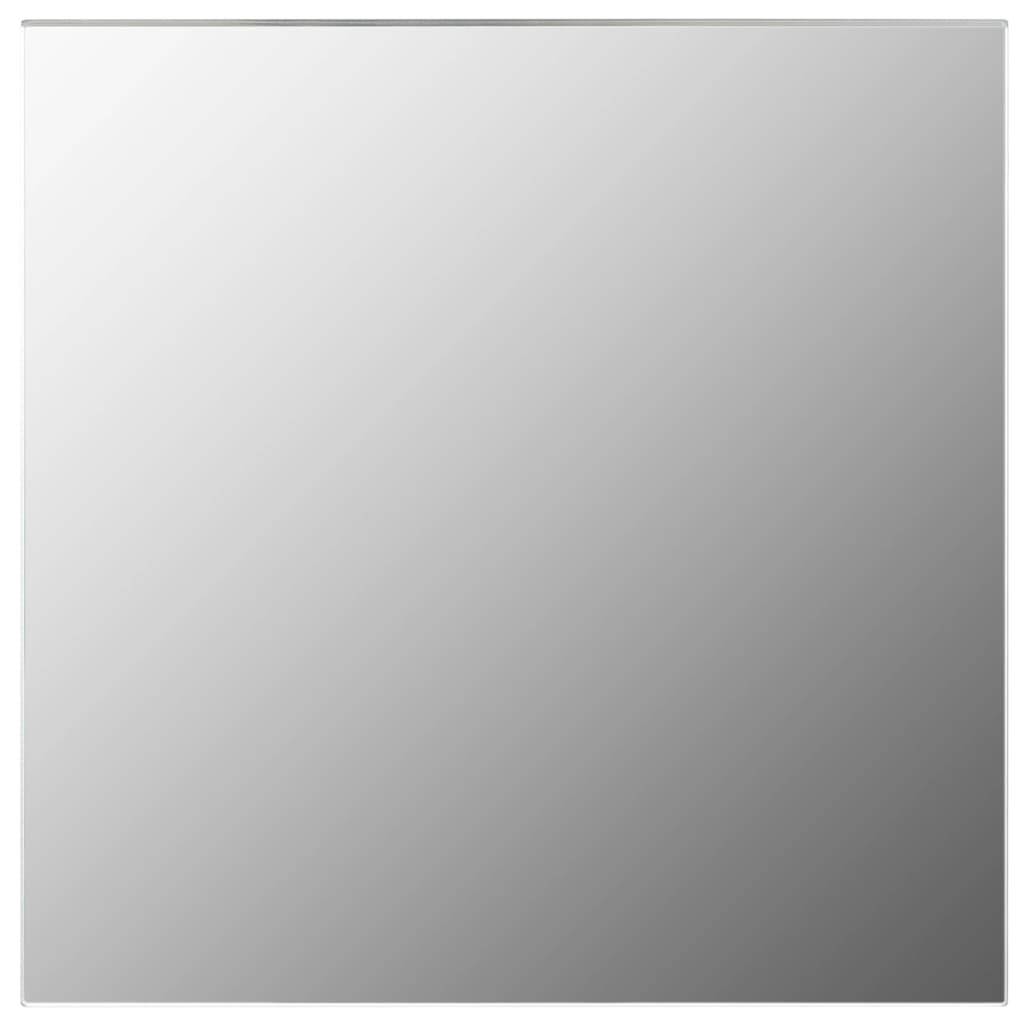 vidaXL 7-teiliges Wandspiegelset Quadratisch Glas