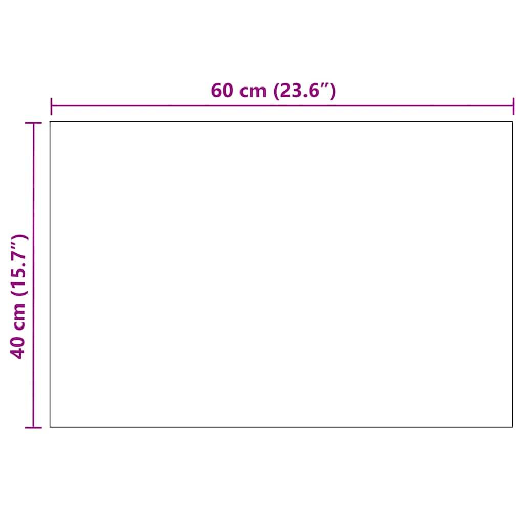 vidaXL Wandspiegel 60 x 40 cm Rechteckig Glas