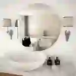 vidaXL Wandspiegel 70 cm Rund Glas vidaXL Wandspiegel 70 cm Rund Glas