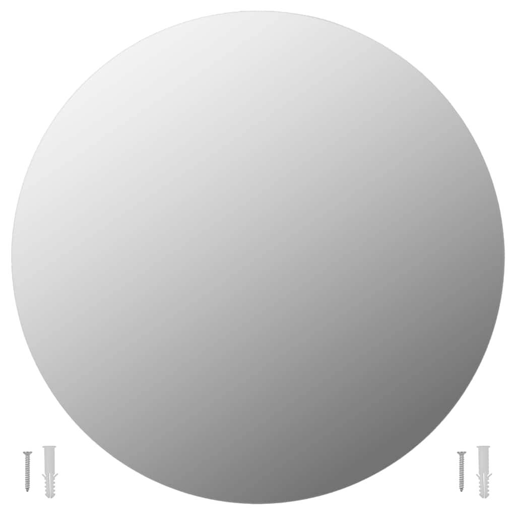 vidaXL Wandspiegel 70 cm Rund Glas