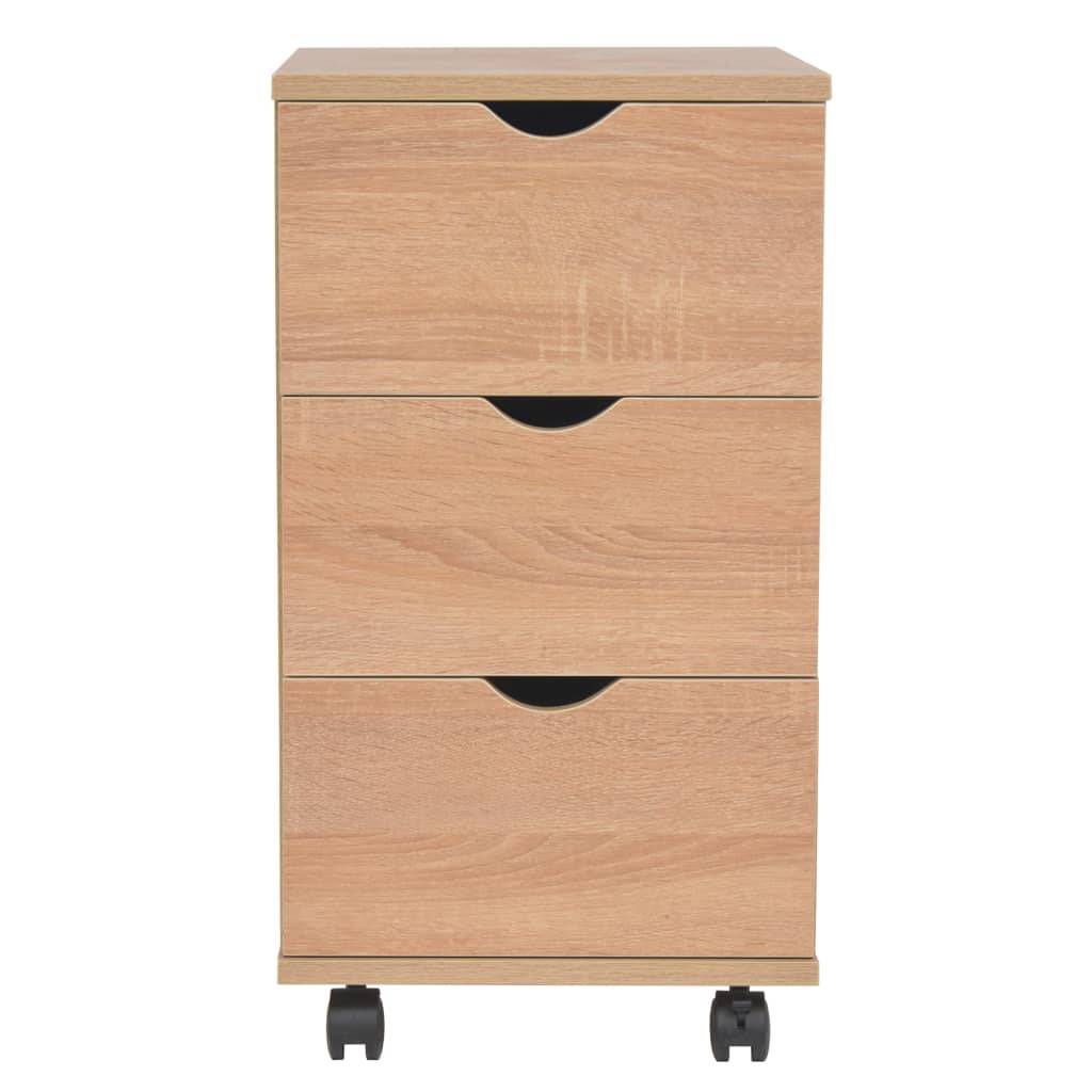 vidaXL Schubladenelement 33×45×60 cm Eichenbraun