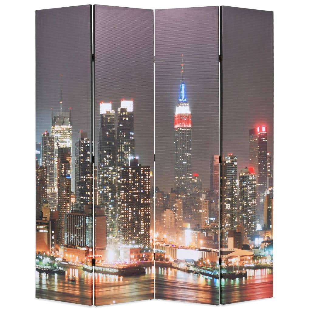 vidaXL Raumteiler klappbar 160 x 170 cm New York bei Nacht