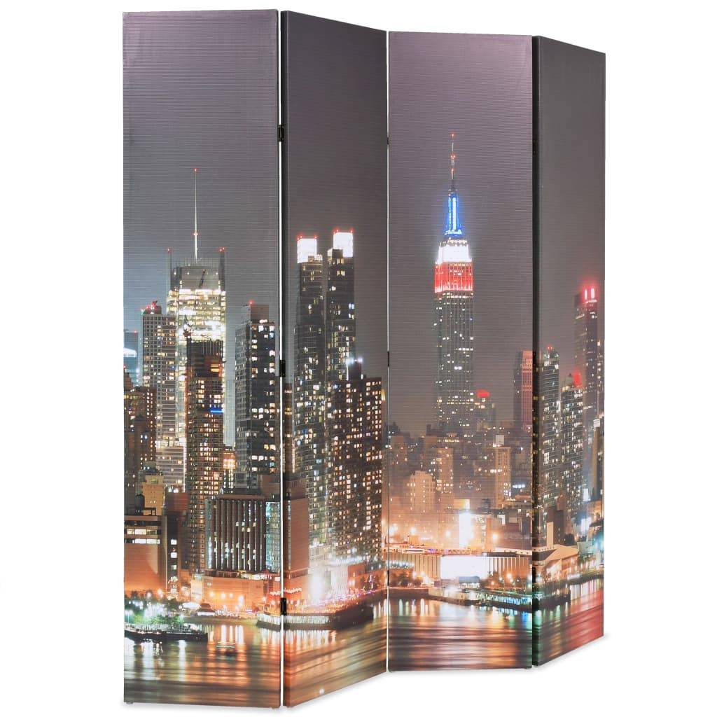 vidaXL Raumteiler klappbar 160 x 170 cm New York bei Nacht