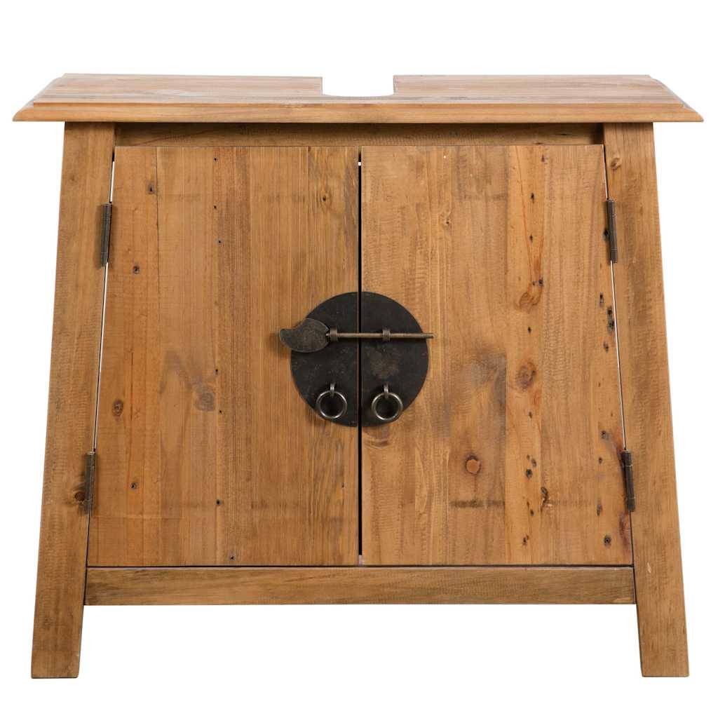 vidaXL Badmöbel-Set Massivholz Kiefer