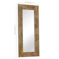 vidaXL Spiegel Mangoholz Massiv 50 x 110 cm vidaXL Spiegel Mangoholz Massiv 50 x 110 cm