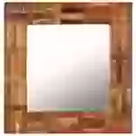 vidaXL Wandspiegel Altholz Massiv 60x60 cm vidaXL Wandspiegel Altholz Massiv 60x60 cm