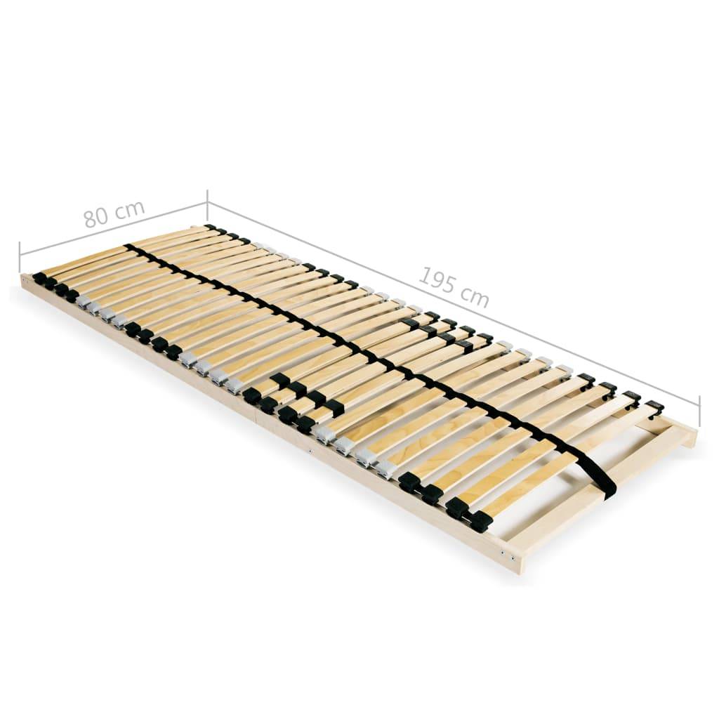 vidaXL Lattenrost mit 28 Latten 7 Zonen 80x200 cm