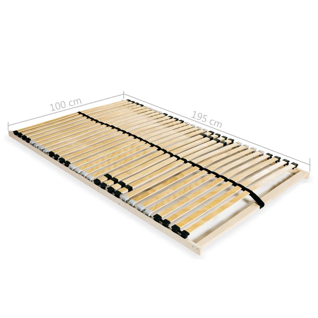 vidaXL Lattenrost mit 28 Latten 7 Zonen 100x200 cm