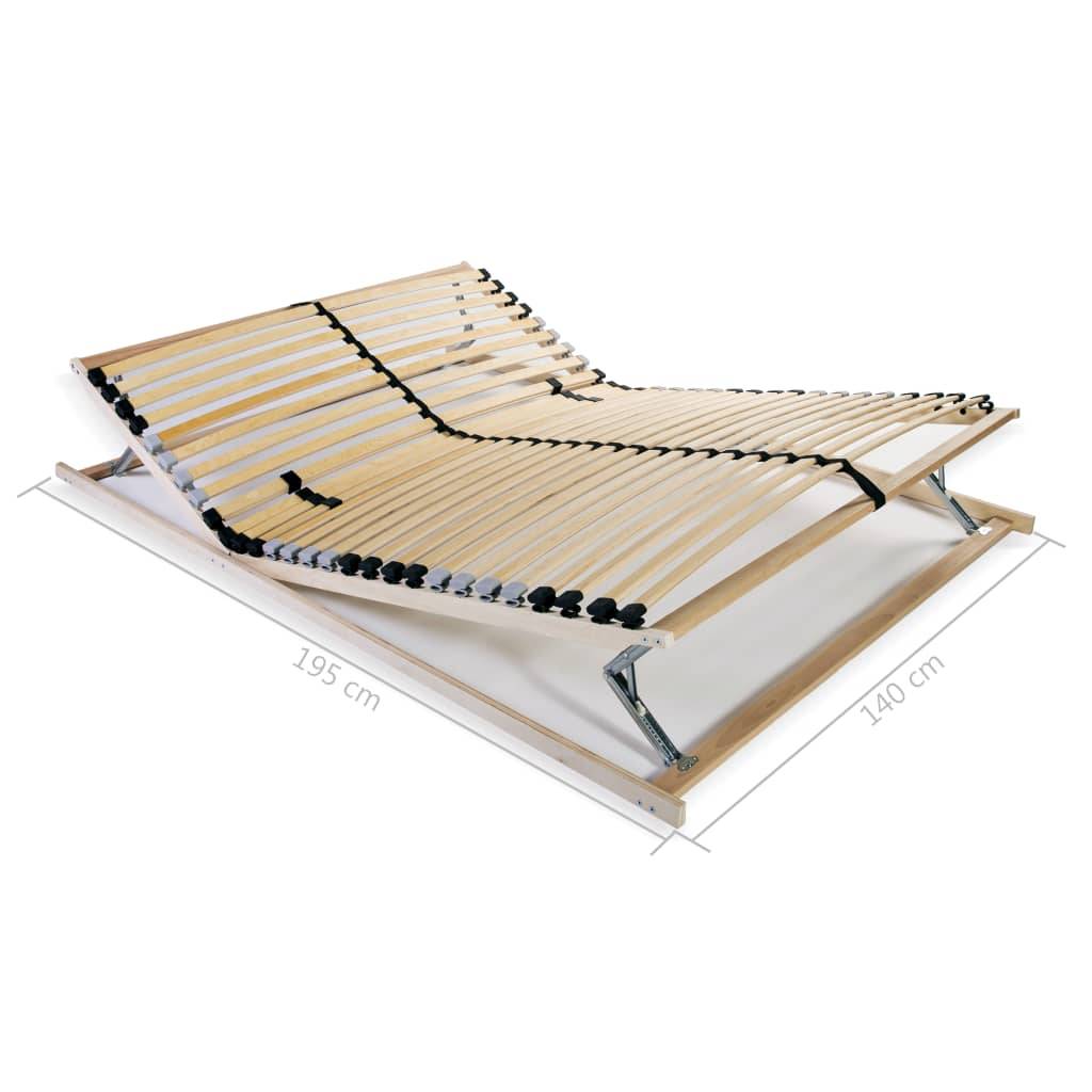 vidaXL Lattenrost mit 28 Latten 7 Zonen 140x200 cm