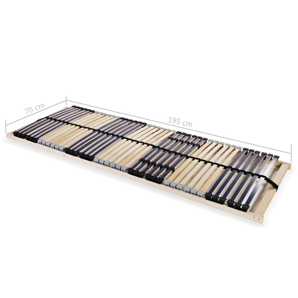 vidaXL Lattenroste 2 Stk. mit 42 Latten 7 Zonen 70x200 cm