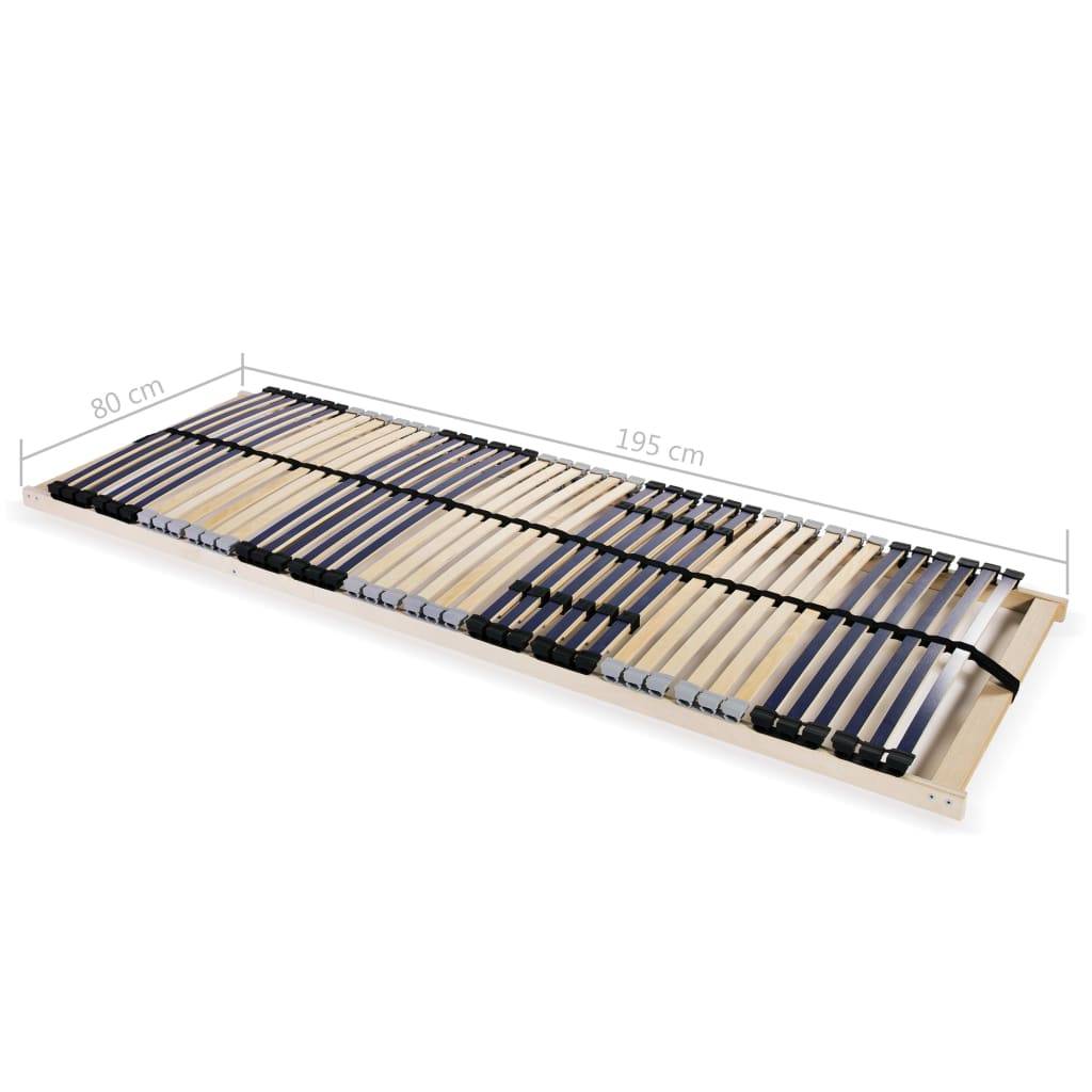 vidaXL Lattenrost mit 42 Latten 7 Zonen 80x200 cm
