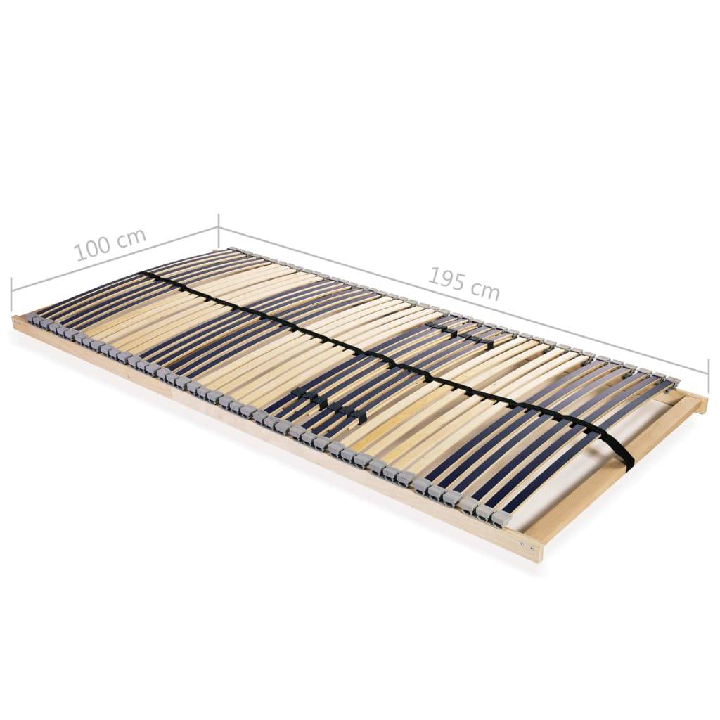 vidaXL Lattenrost mit 42 Latten 7 Zonen 100x200 cm