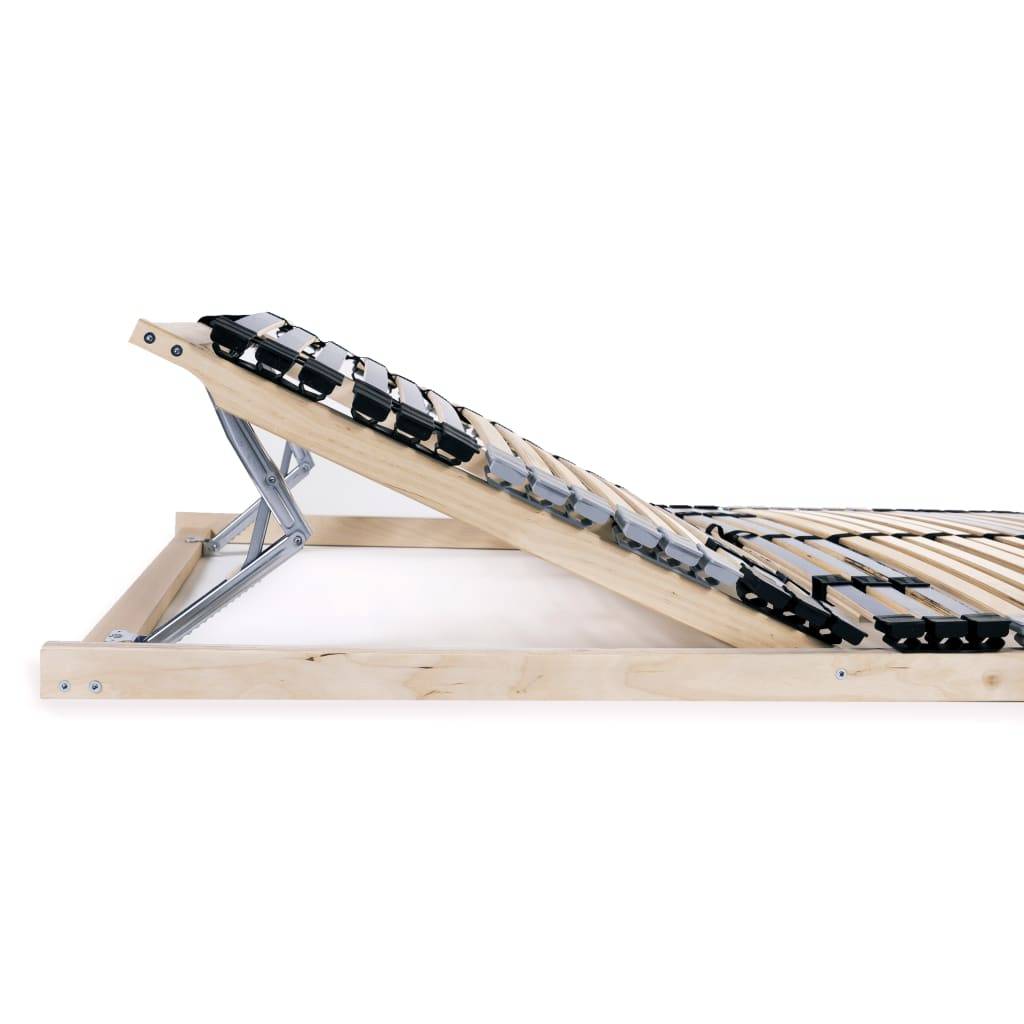vidaXL Lattenroste 2 Stk. mit 42 Latten 7 Zonen 80x200 cm