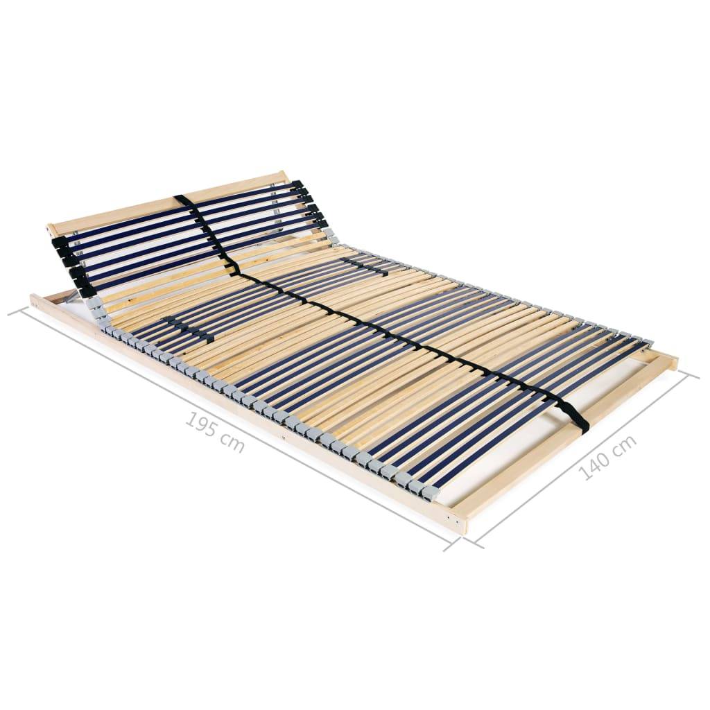 vidaXL Lattenrost mit 42 Latten 7 Zonen 140x200 cm
