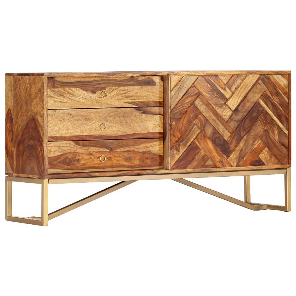 vidaXL Sideboard 118 x 30 x 60 cm Massivholz
