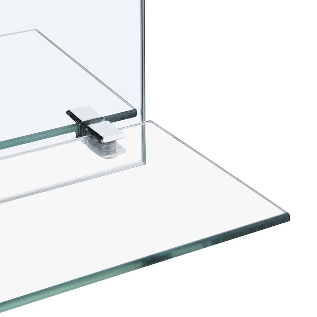 vidaXL Wandspiegel mit Regal 50×70 cm Hartglas
