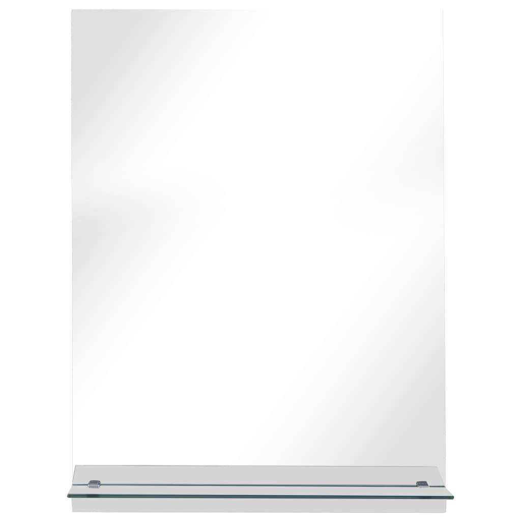 vidaXL Wandspiegel mit Regal 30×50 cm Hartglas