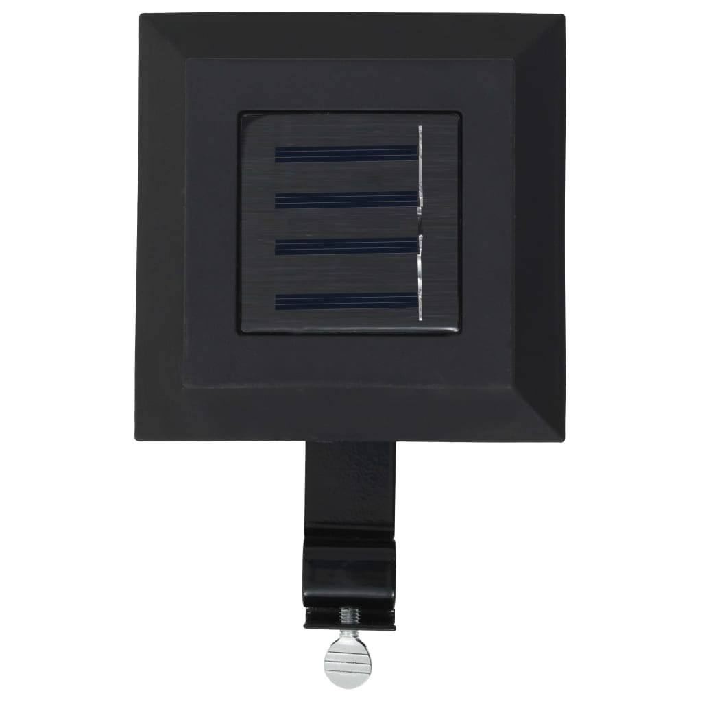 vidaXL Outdoor Solarleuchten 6 Stück LED Quadratisch 12 cm Schwarz