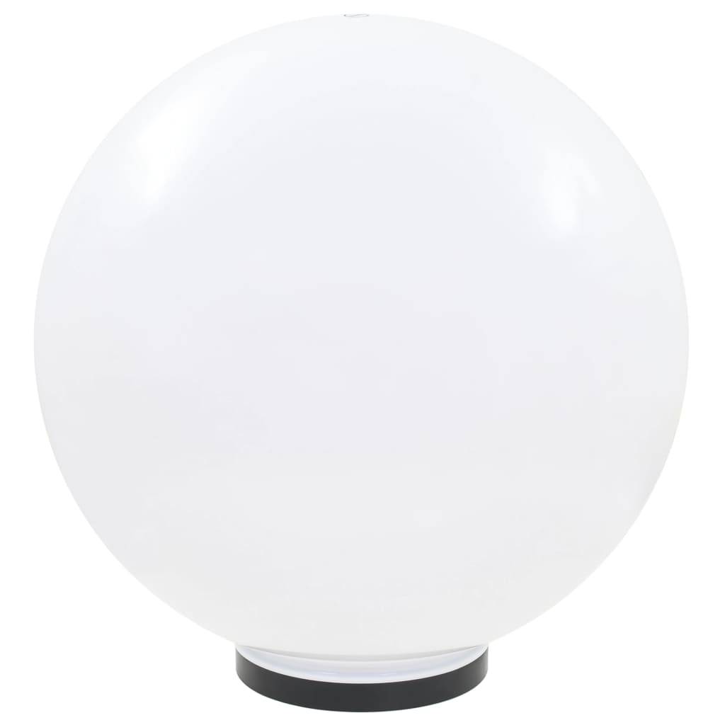 vidaXL LED-Gartenleuchten 2 Stk. Kugelförmig 50 cm PMMA