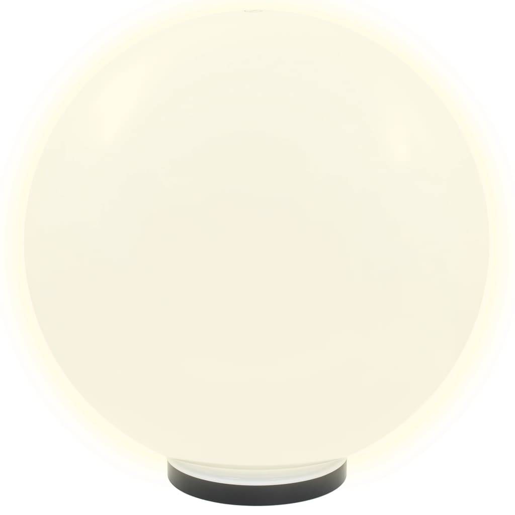 vidaXL LED-Gartenleuchten 2 Stk. Kugelförmig 50 cm PMMA