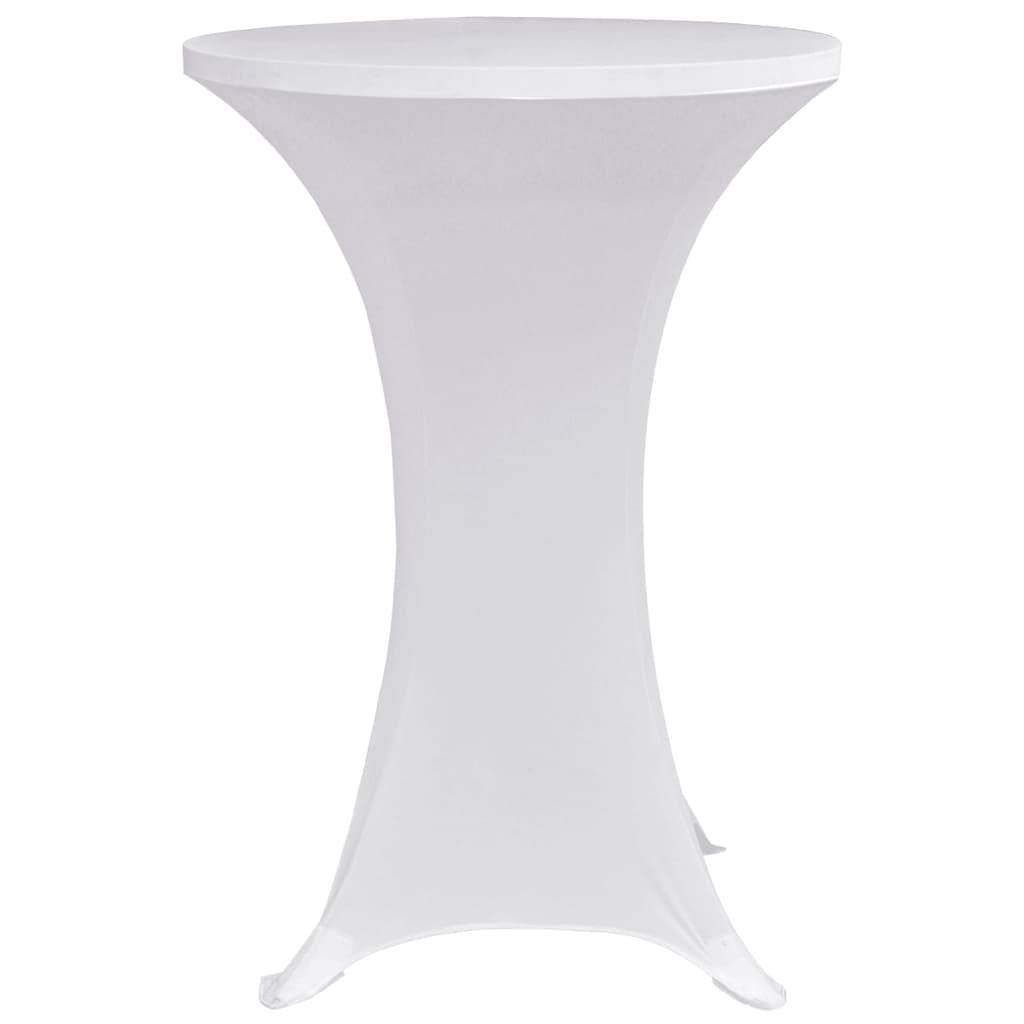 vidaXL Stehtischhussen 4 Stk. Ø 60 cm Weiß Stretch