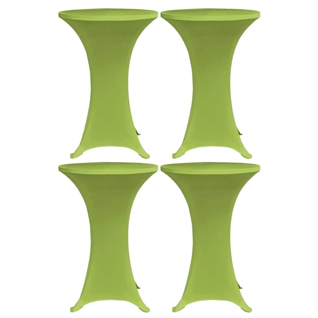 vidaXL Stretch-Tischhussen 4 Stk. 60 cm Grün