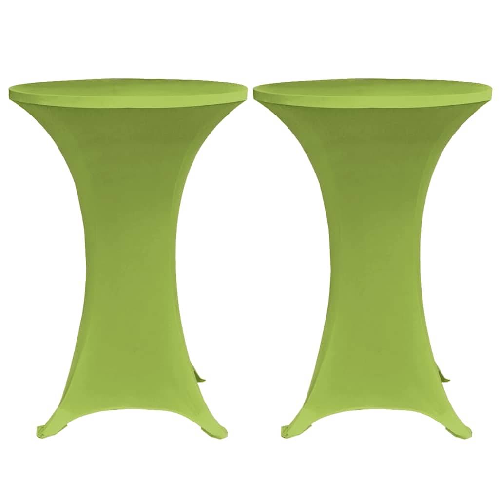 vidaXL Stretch-Tischhussen 4 Stk. 60 cm Grün