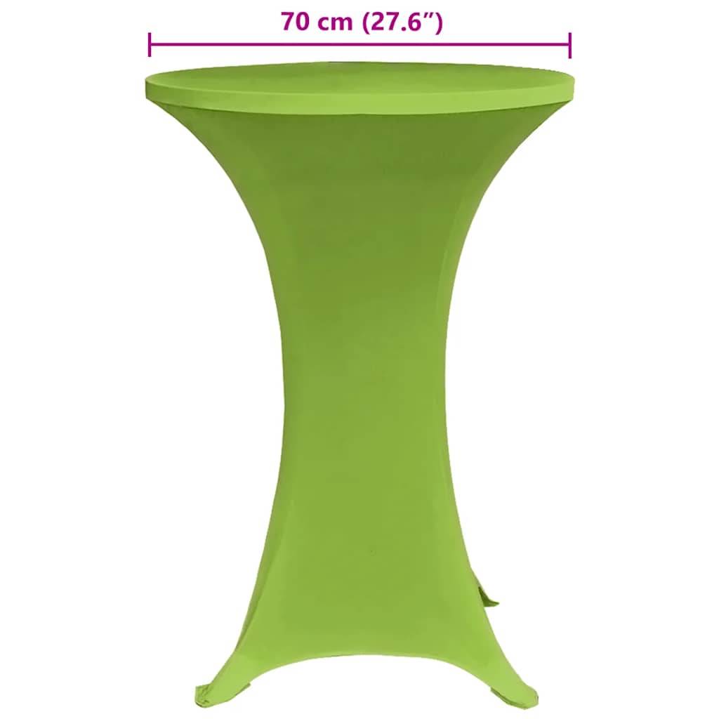 vidaXL Stretch-Tischhussen 4 Stk. 70 cm Grün