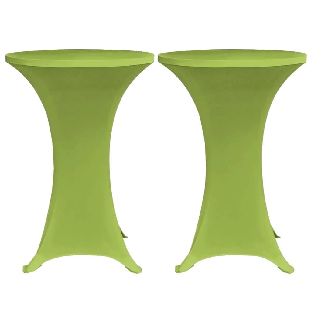 vidaXL Stretch-Tischhussen 4 Stk. 70 cm Grün