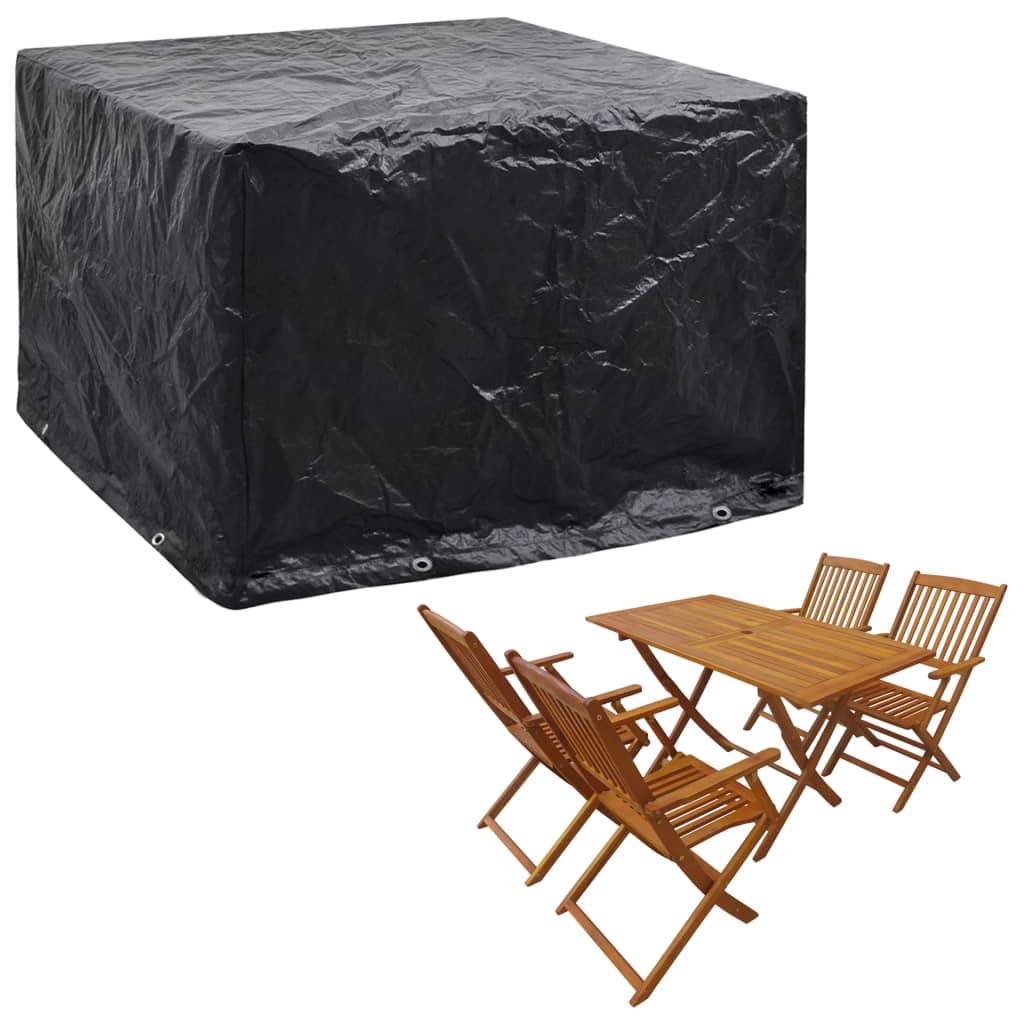 vidaXL Gartenmöbel-Abdeckungen 2 Stk. 8 Ösen 122x112x98 cm