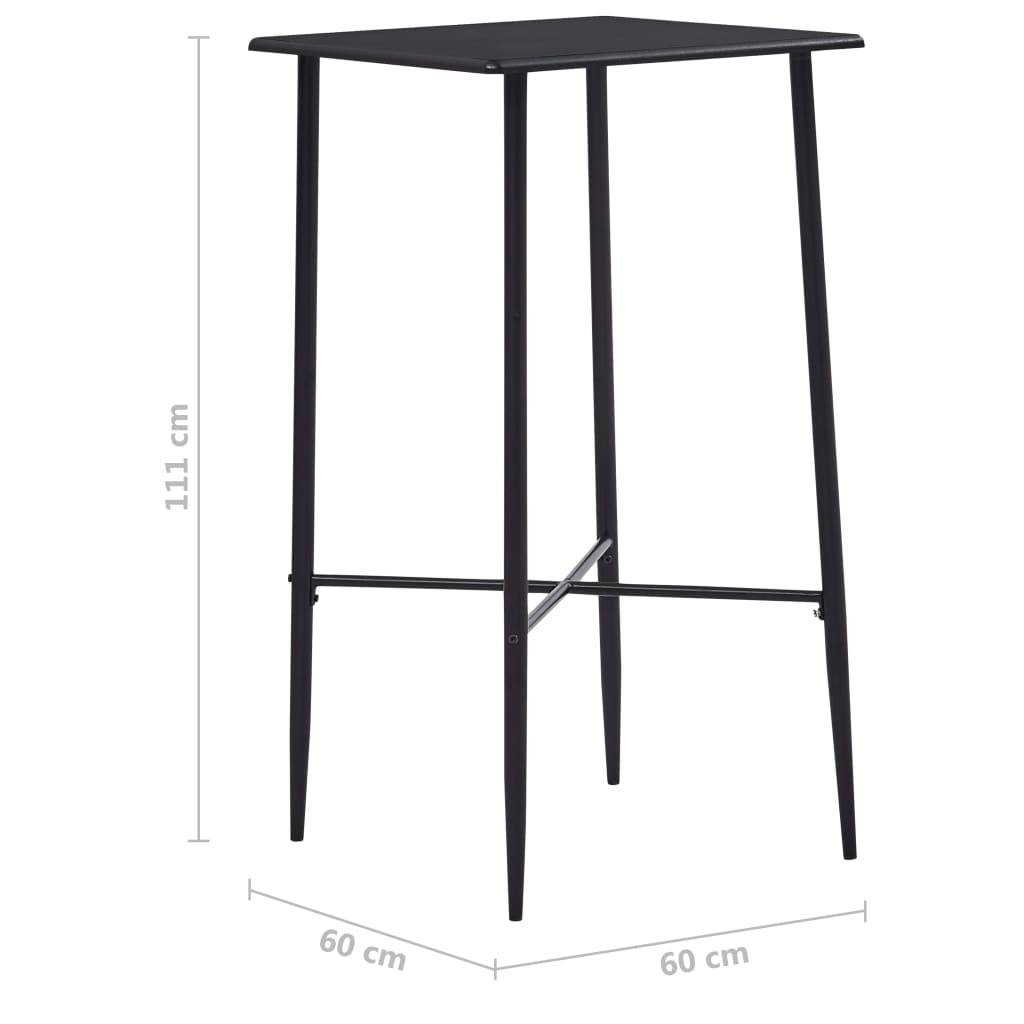 vidaXL 5-tlg. Bar-Set Stoff Schwarz