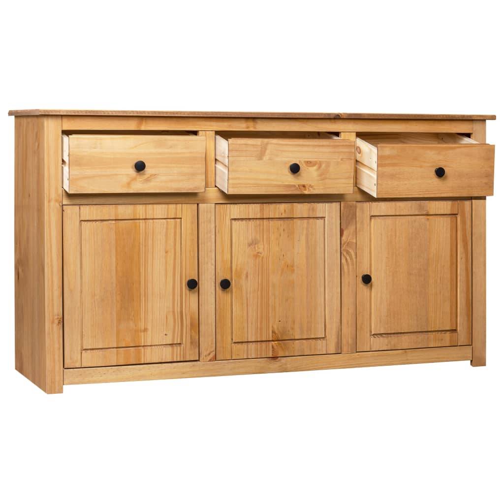 vidaXL Sideboard 135 x 40 x 80 cm Massivholz Panama-Kiefer