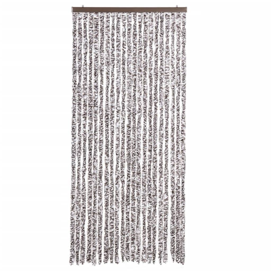 vidaXL Insektenschutz-Vorhang Braun und Beige 90x220 cm Chenille