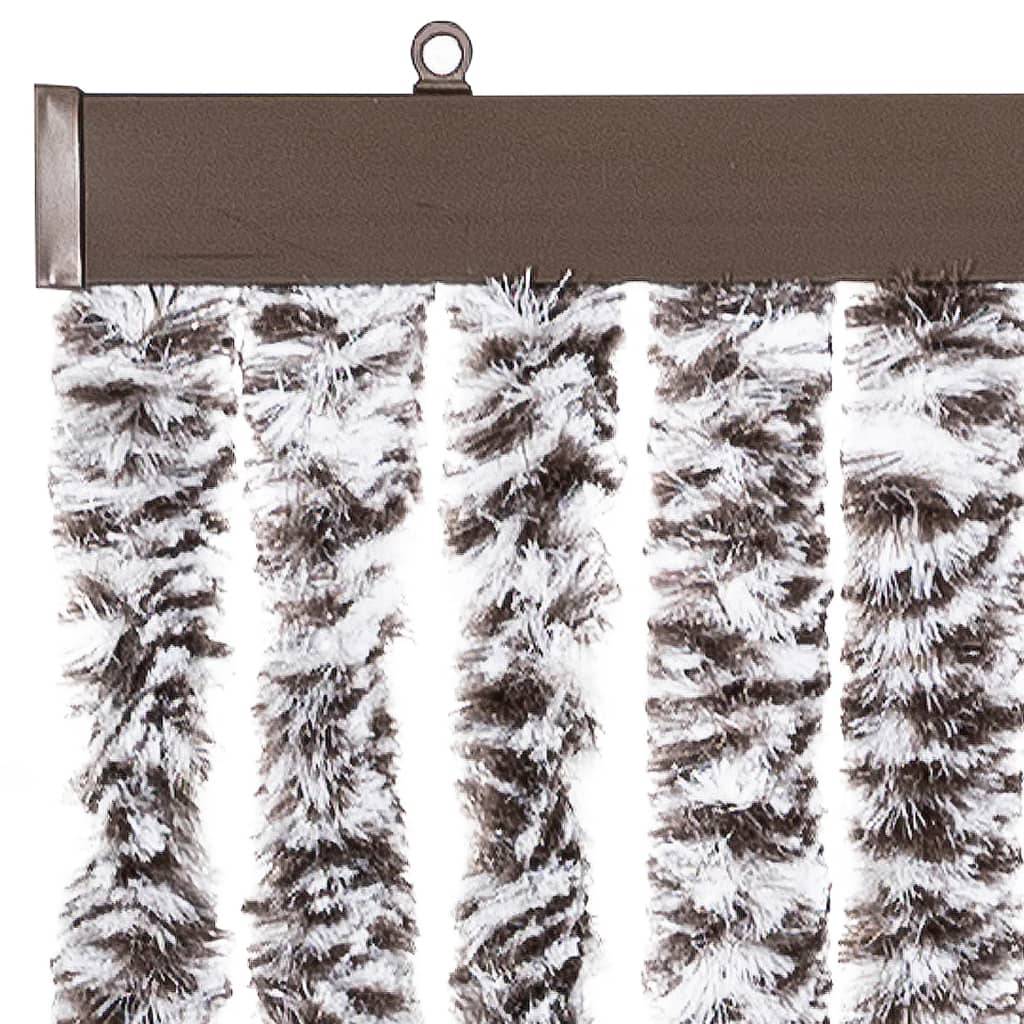 vidaXL Insektenschutz-Vorhang Braun und Beige 90x220 cm Chenille