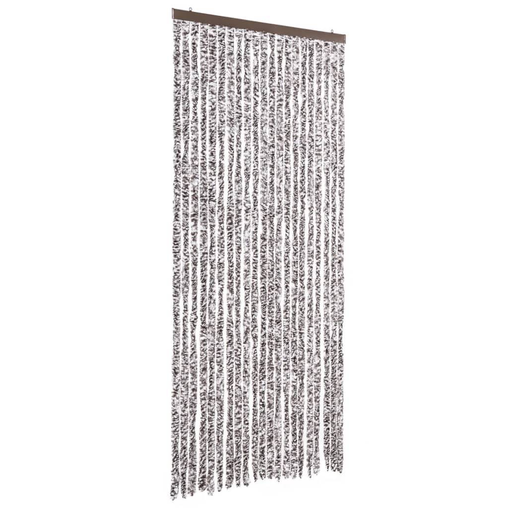 vidaXL Insektenschutz-Vorhang Braun und Beige 90x220 cm Chenille