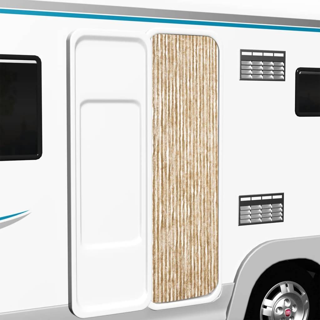 vidaXL Insektenschutz-Vorhang Beige 56x200 cm Chenille