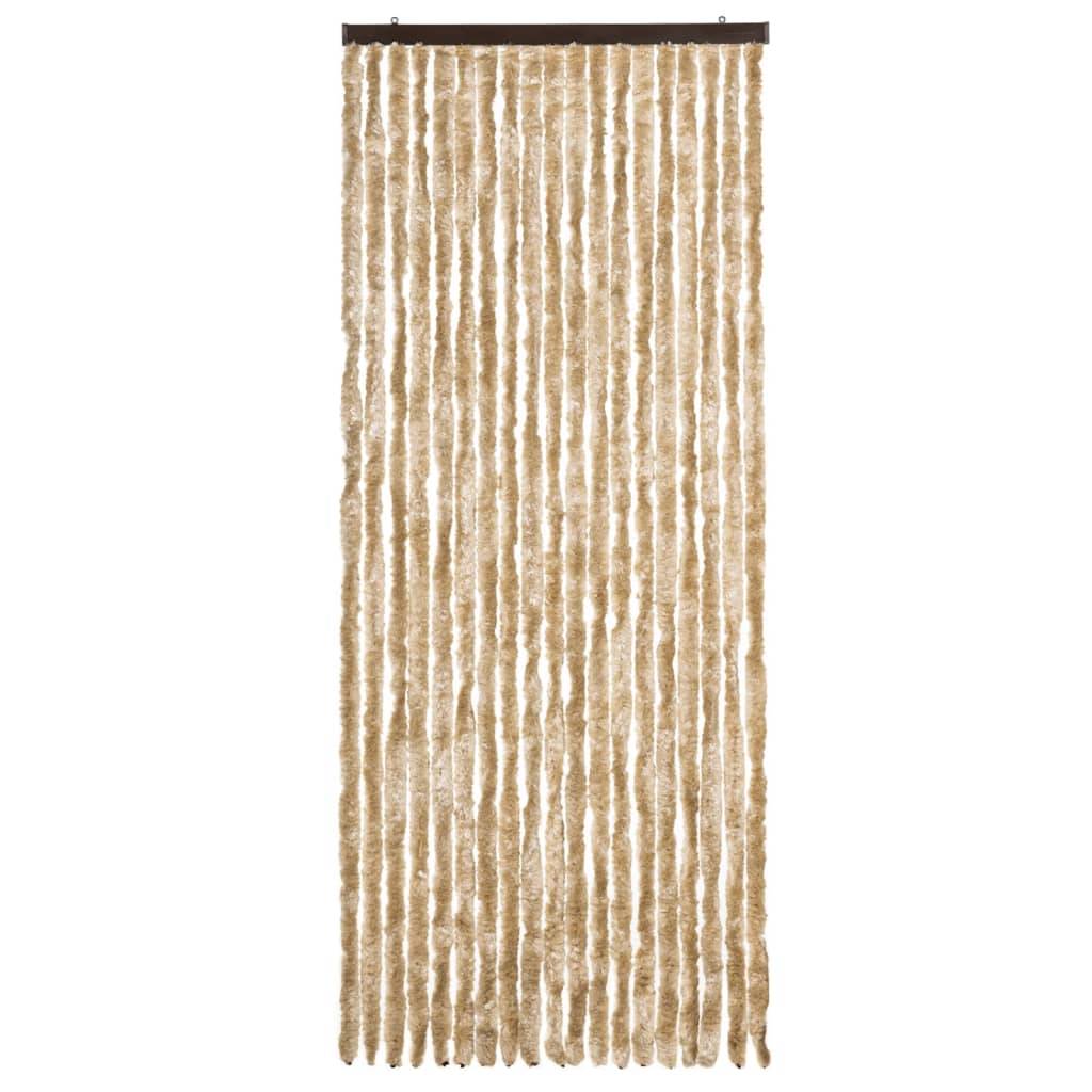 vidaXL Insektenschutz-Vorhang Beige 56x185 cm Chenille