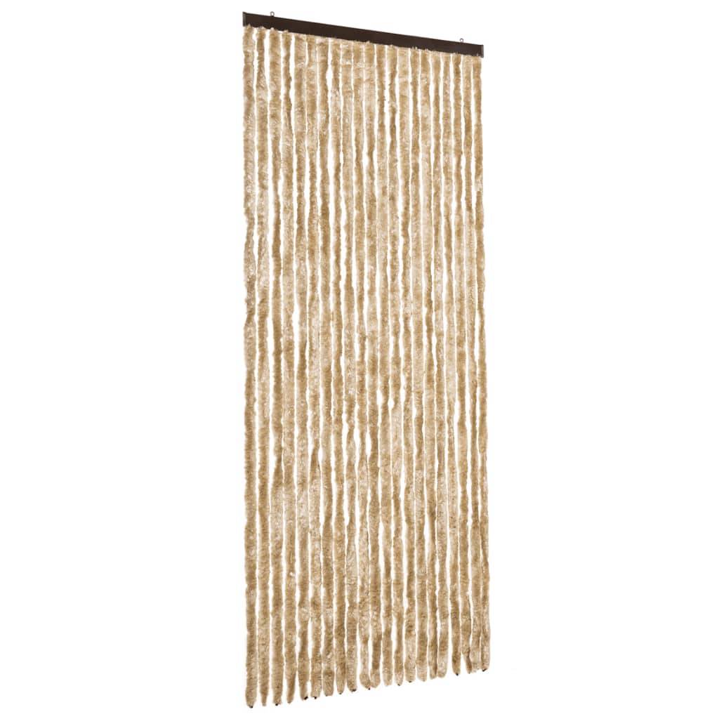 vidaXL Insektenschutz-Vorhang Beige 90x200 cm Chenille