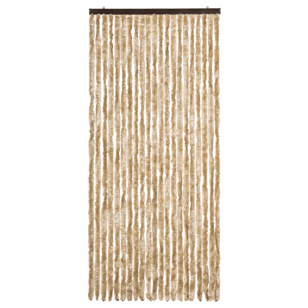 vidaXL Insektenschutz-Vorhang Beige 90x220 cm Chenille