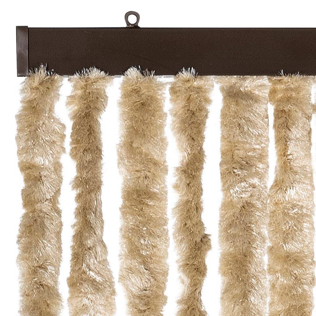 vidaXL Insektenschutz-Vorhang Beige 100x220 cm Chenille