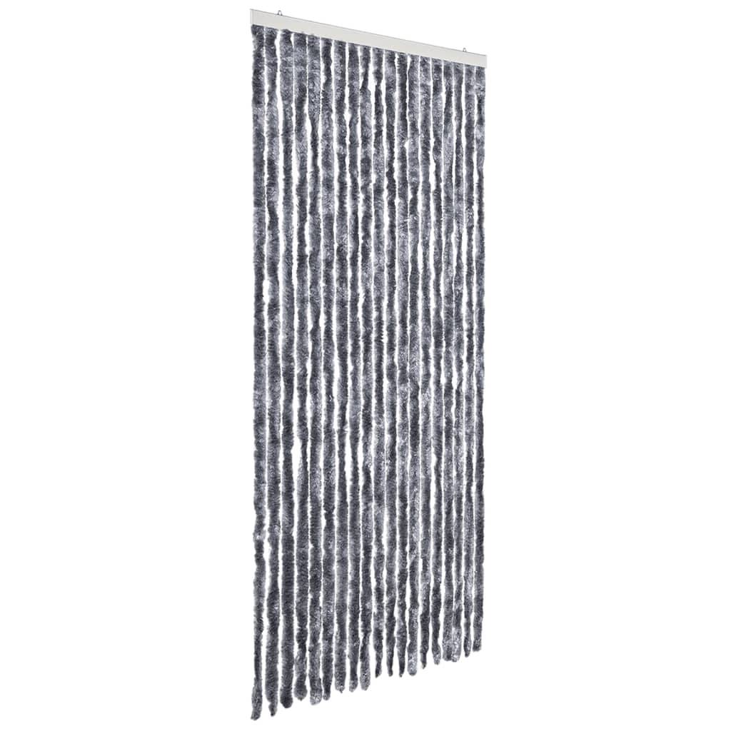 vidaXL Insektenschutz-Vorhang Silbern 56x185 cm Chenille