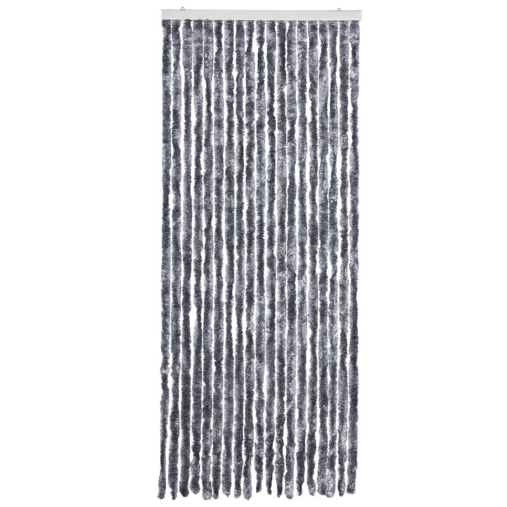 vidaXL Insektenschutz-Vorhang Silbern 56x185 cm Chenille