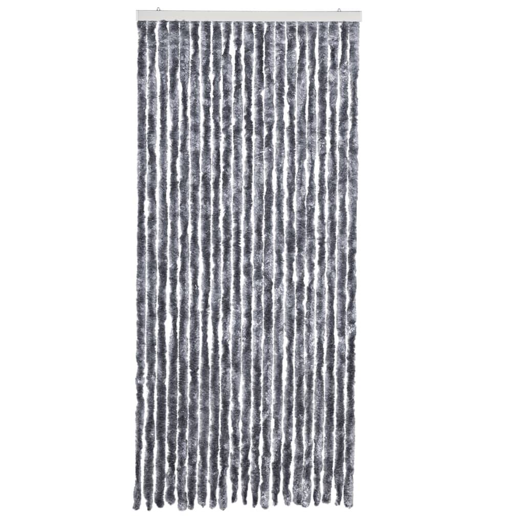 vidaXL Insektenschutz-Vorhang Silbern 90x220 cm Chenille