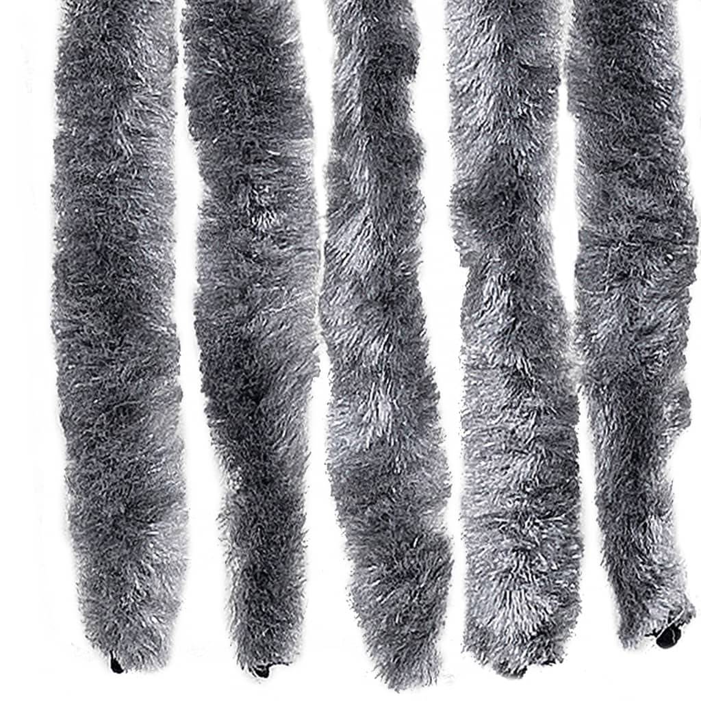 vidaXL Insektenschutz-Vorhang Silbern 90x220 cm Chenille