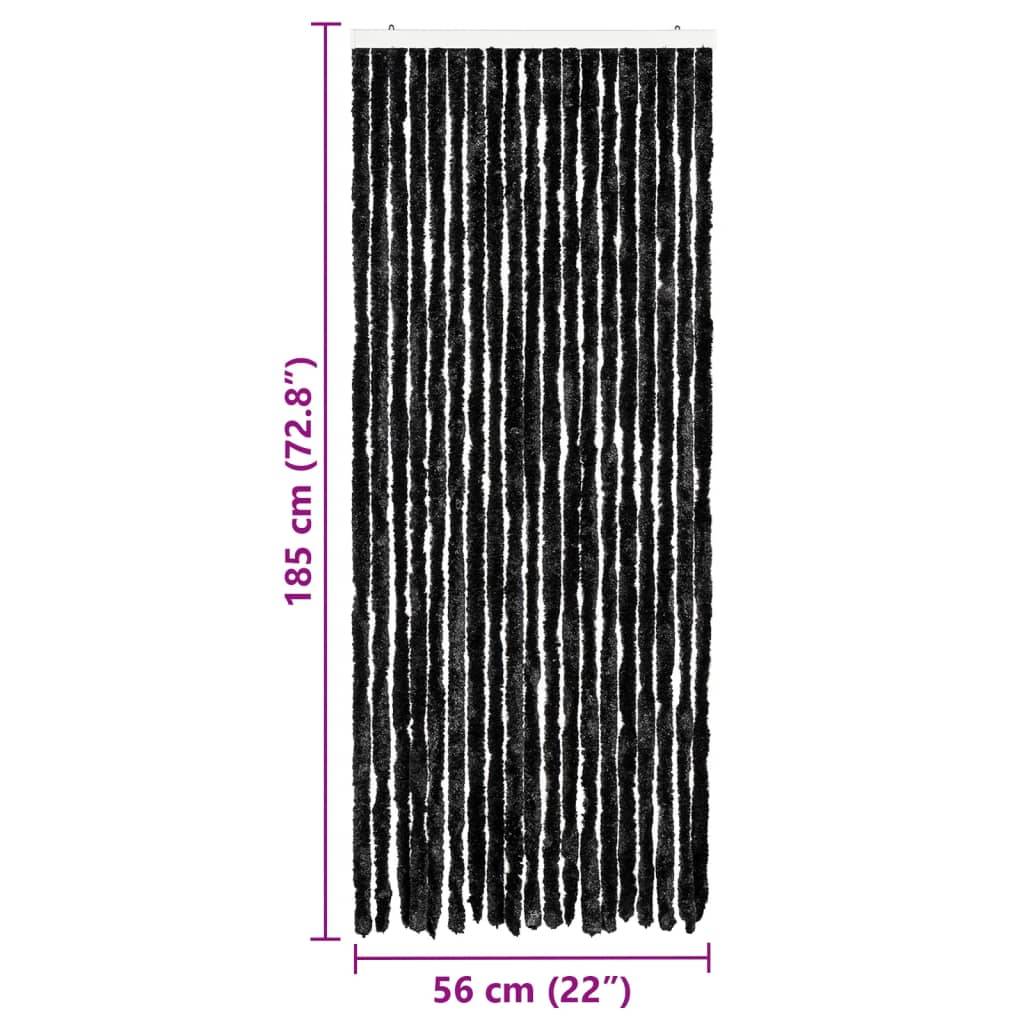 vidaXL Insektenschutz-Vorhang Anthrazit 56x185 cm Chenille