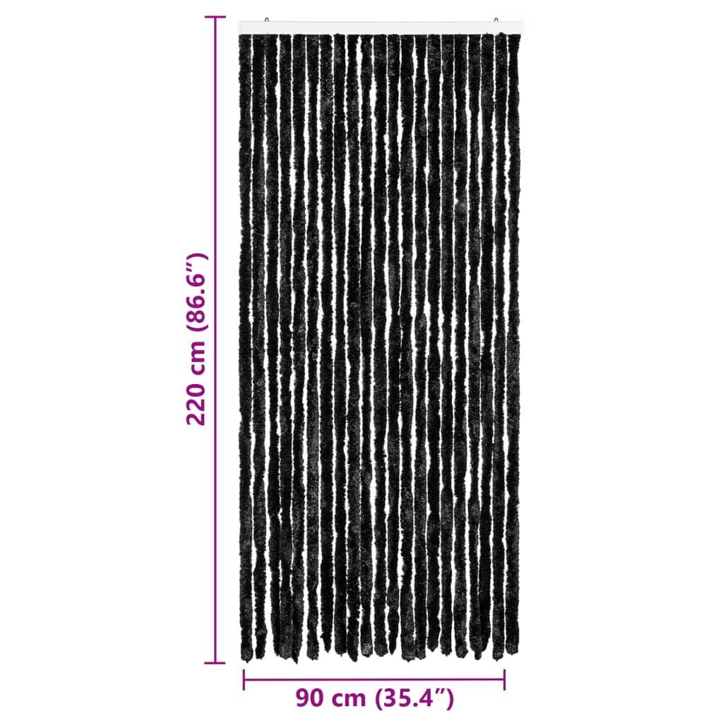vidaXL Insektenschutz-Vorhang Anthrazit 90x220 cm Chenille