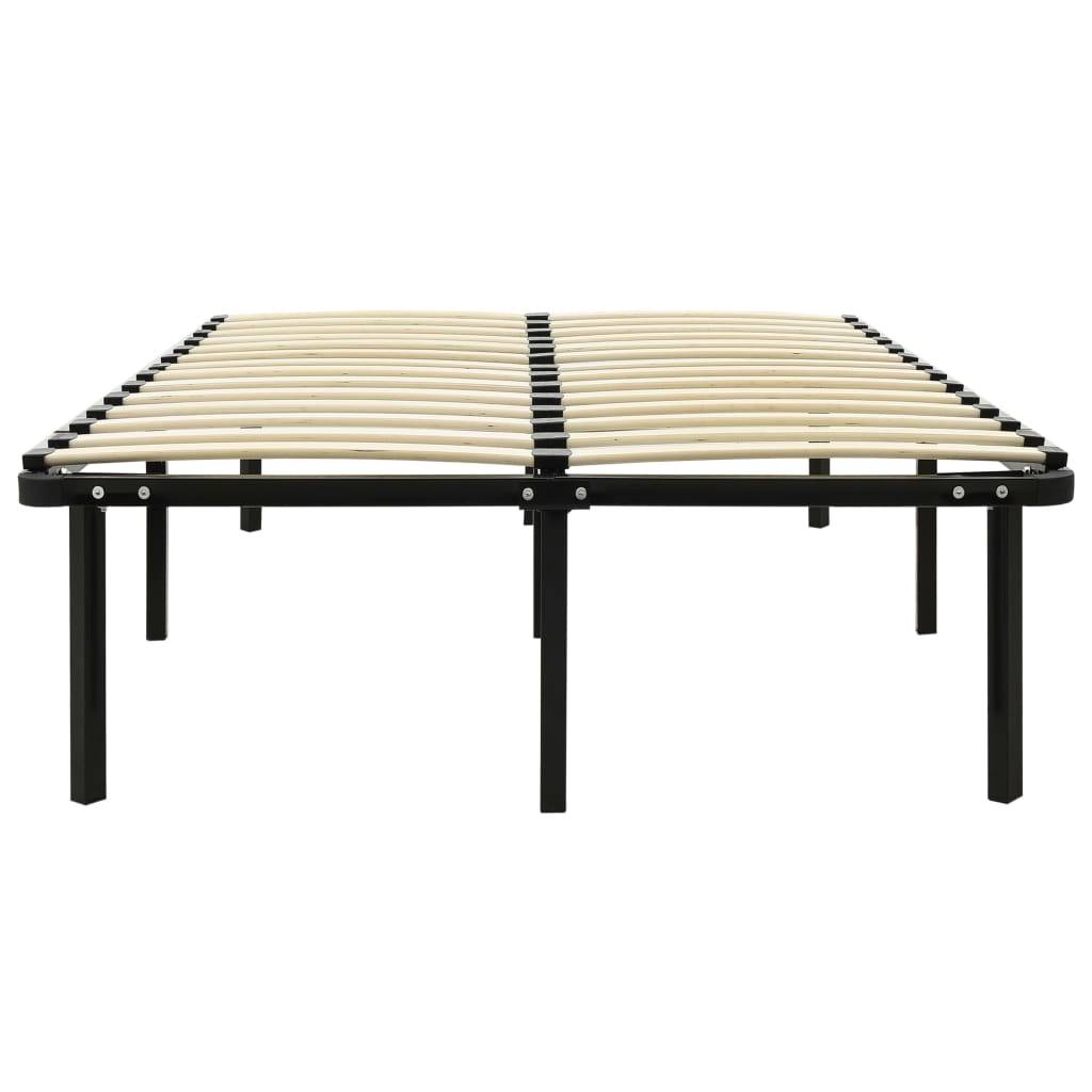 vidaXL Bettgestell Schwarz Metall 180×200 cm