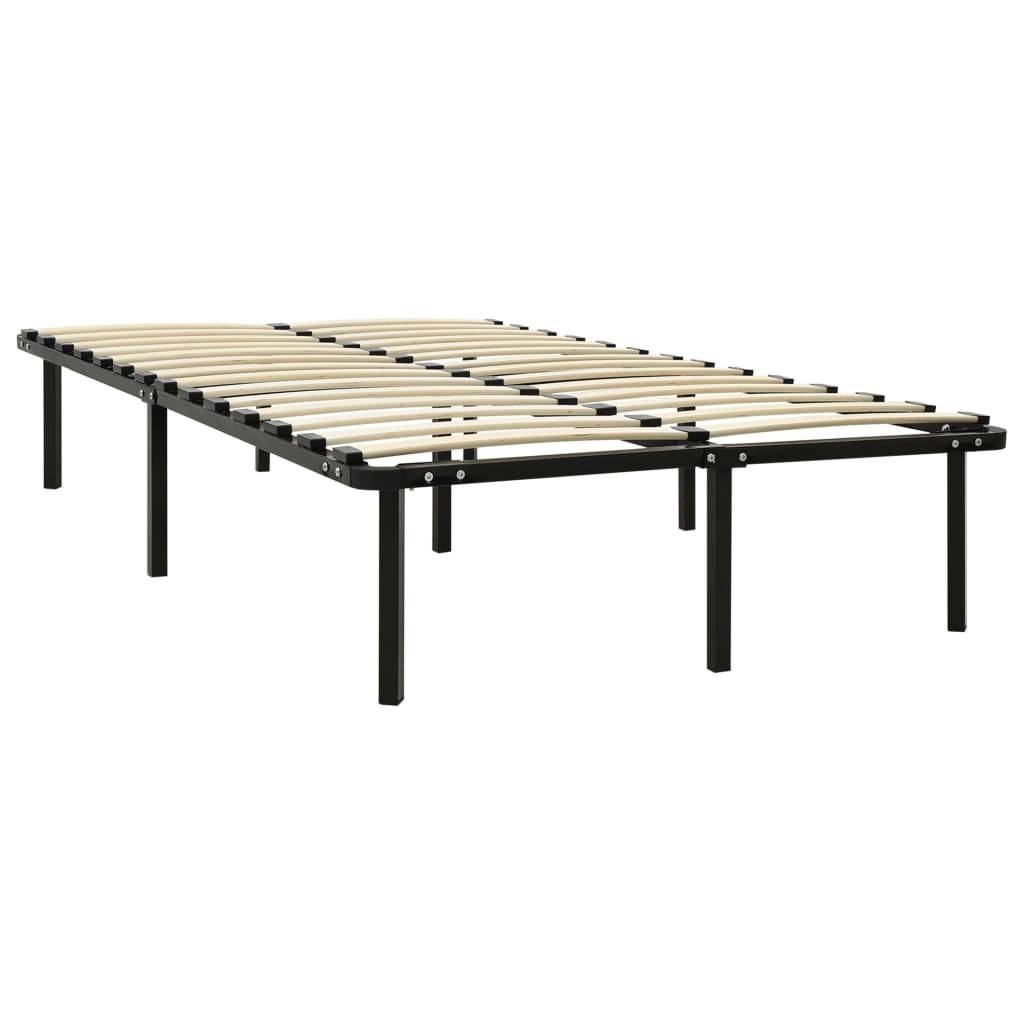 vidaXL Bettgestell Schwarz Metall 180×200 cm