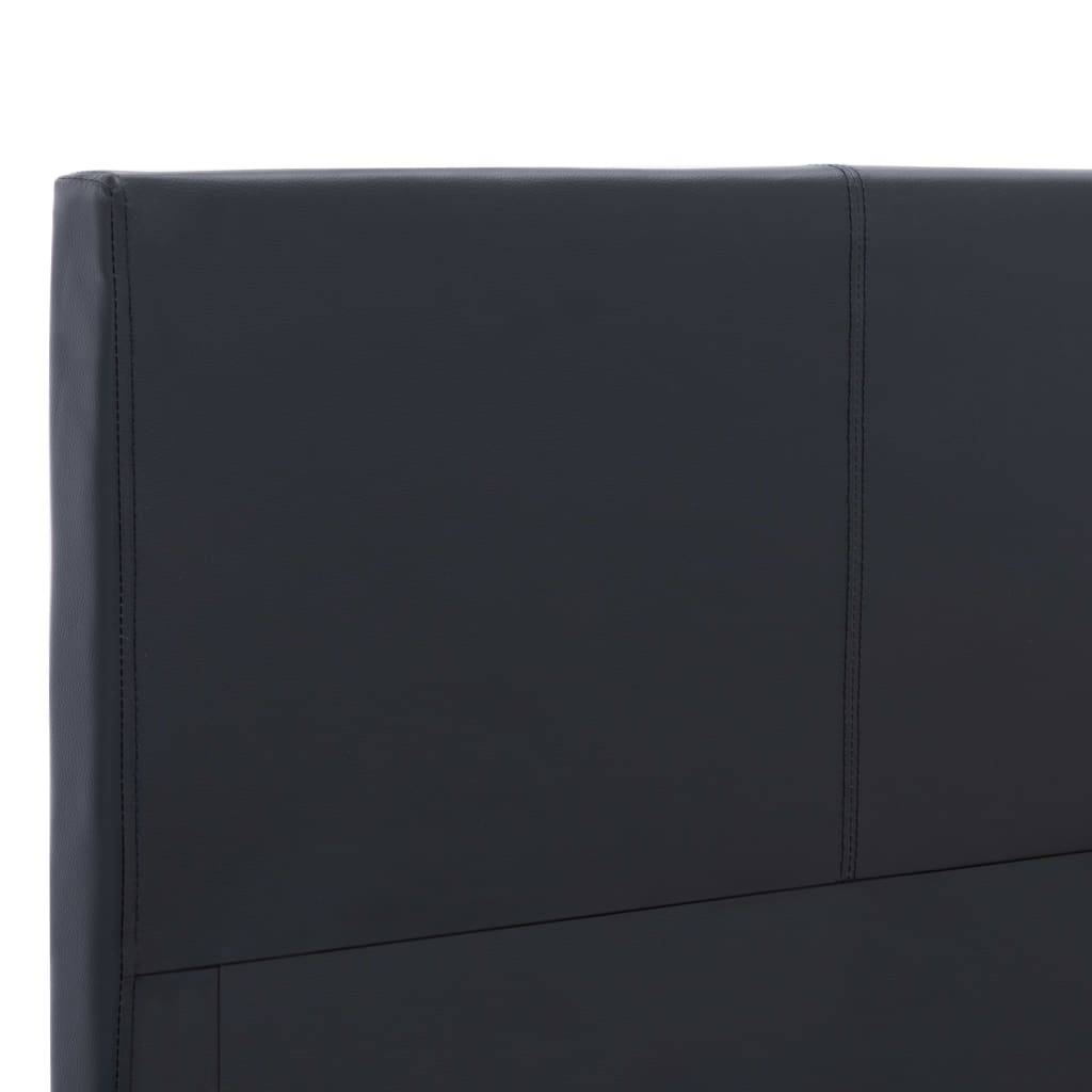 vidaXL Bettgestell Schwarz Kunstleder 180x200 cm
