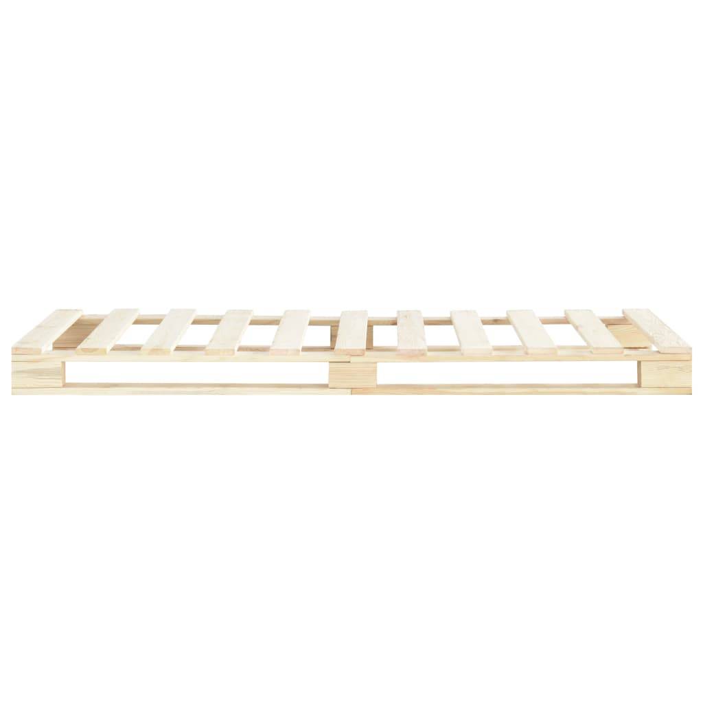 vidaXL Palettenbett Massivholz Kiefer 100×200 cm